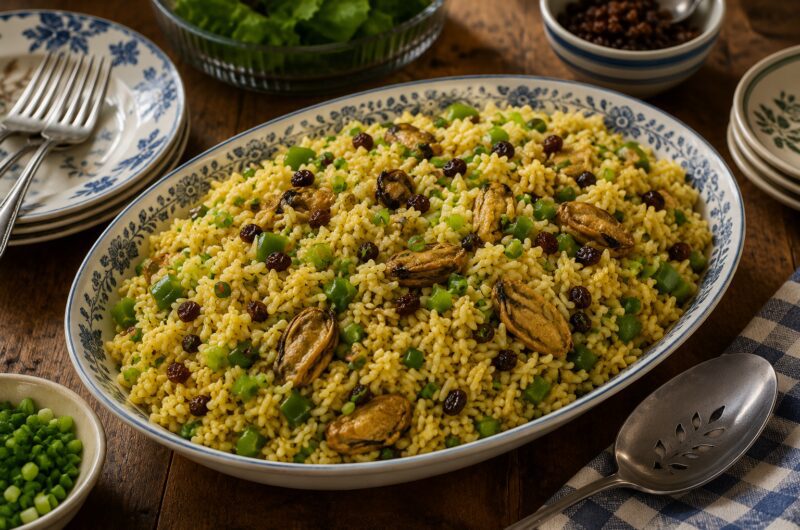 Curried Rice with Smoked Oysters