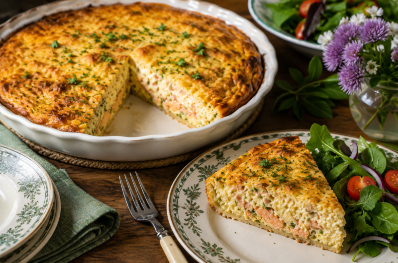 Salmon Impossible Pie